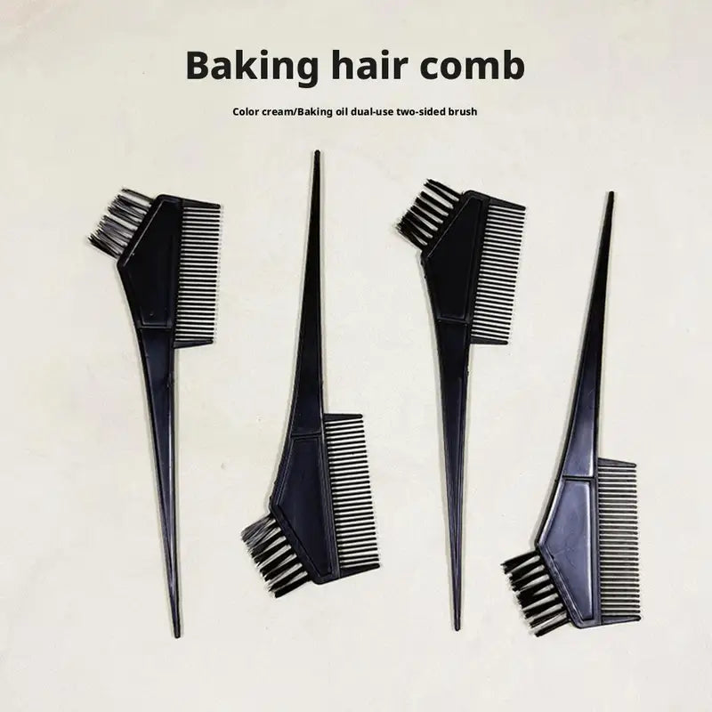 4-Piece Hair Dyeing Brush Set with Bowls and Comb Applicator for Salon & Home Use
