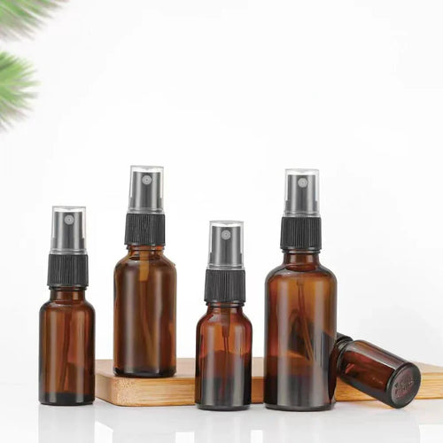 10 Pack 30/50ml Amber Glass Spray Bottles for Perfume Essential Oil Aromatherapy