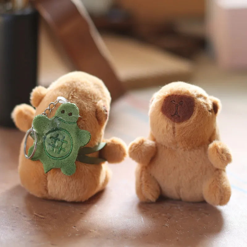 Cute Capybara Water Dolphin Plush Bag Charm Keychain - Doll Toy Gift