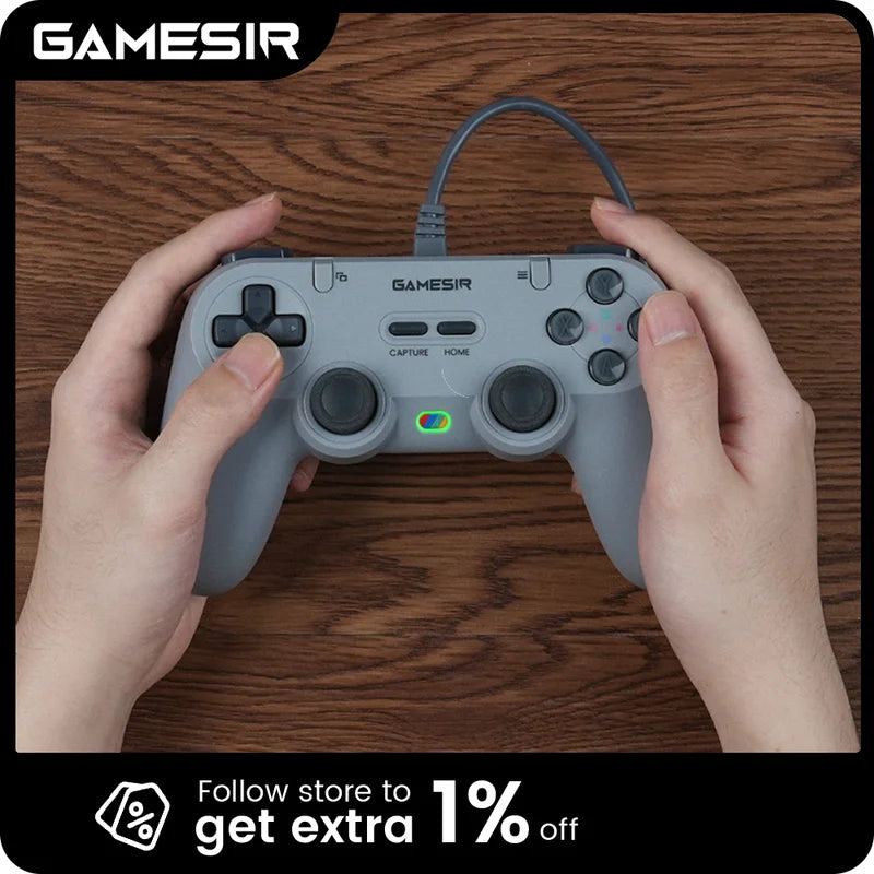 Wired Switch Controller with Hall Effect Joysticks and 1000Hz Polling for Nintendo Switch and PC