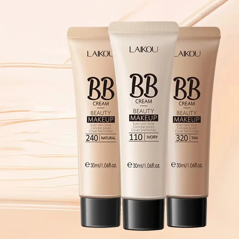Long Lasting Waterproof BB Cream Foundation with Acne Cover - 11 Color Options