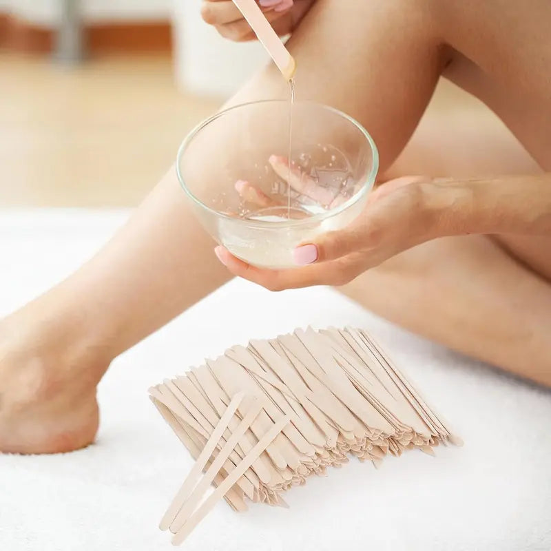 Disposable Wooden Waxing Spatulas 200pcs Hair & Body Beauty Tool