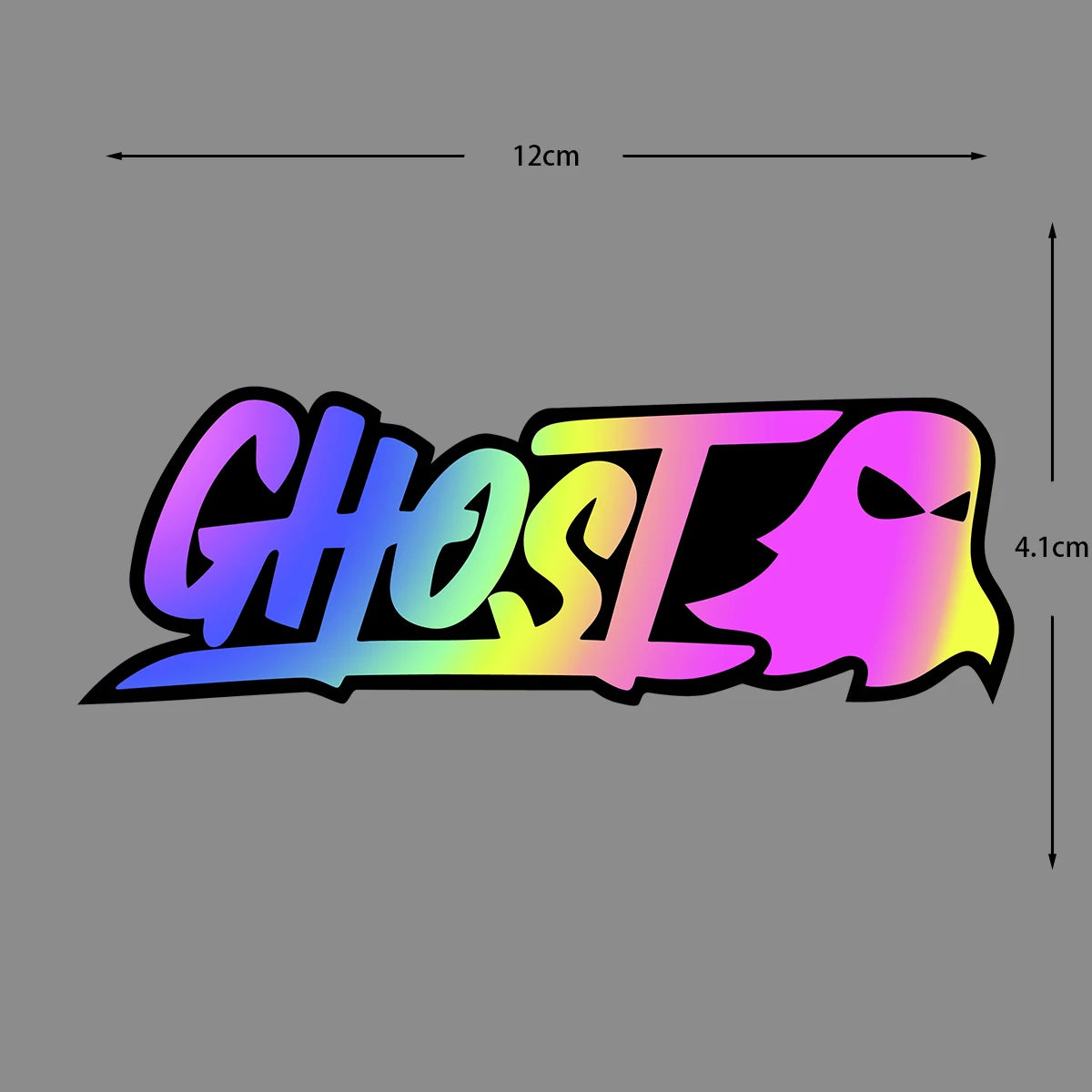 Halloween Ghost Motorcycle Reflective Vinyl Stickers Car Helmet Decals Waterproof