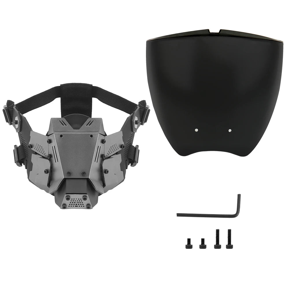 Tactical Full Face Mask Breathable Cosplay Helmet for Halloween and Airsoft