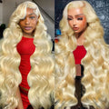 High Density Blonde Lace Front Wigs with Body Wave Human Hair 13x4 13x6