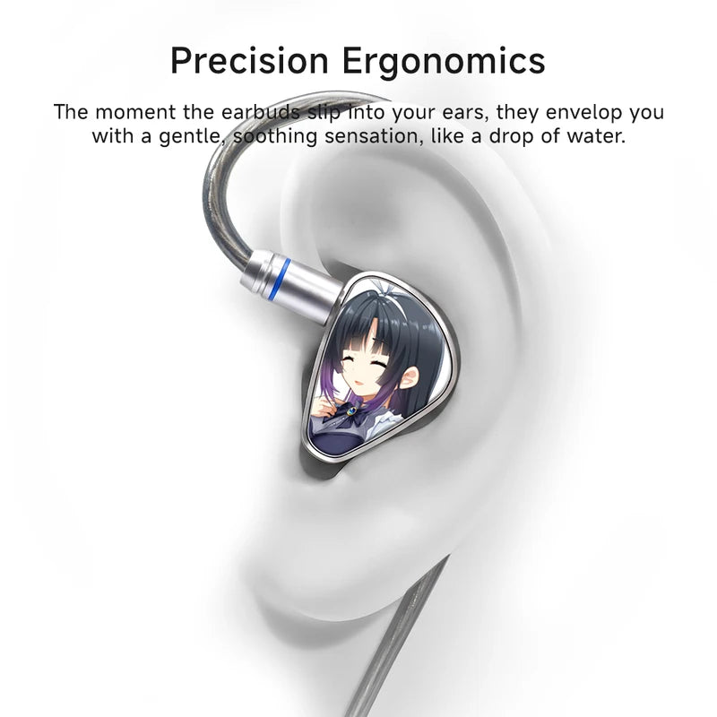 Wired In-Ear Monitors with 10mm Dynamic Driver & Silver-Plated Cable - Multiple Connectivity Options