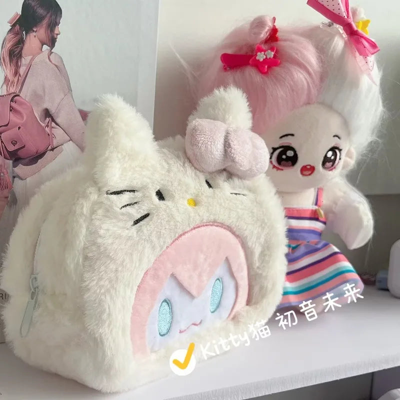 Hatsune Plush Pencil Case - Miku Cute Stationery Bag with Large Capacity