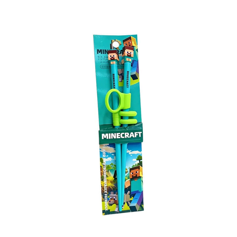 Kids Training Chopsticks Cartoon Reusable Learning Tableware Set