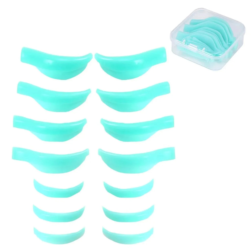 Silicone Eyelash Perm Rods Set - 3D Lash Lift Shields & Curling Tool Kit