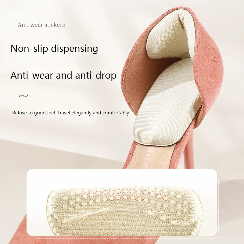 Heel Protectors for Shoes - Gel & Sponge Heel Cushions for High Heels, Boots & Flats