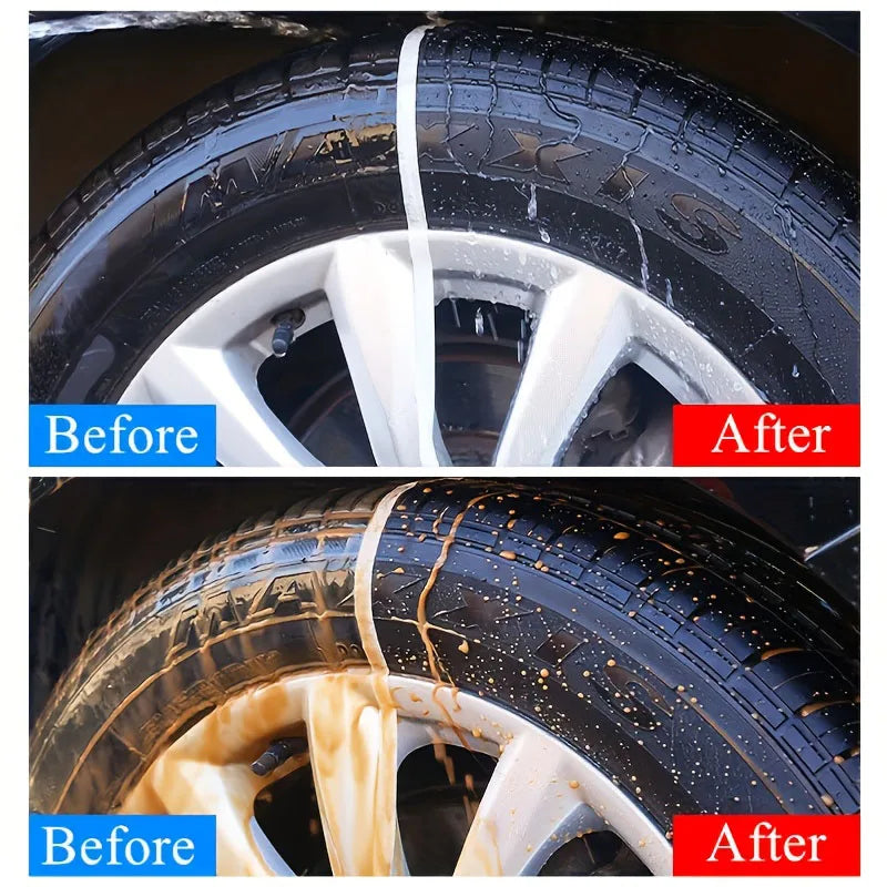 Car Tire Plastic Shine & Protection Wax - Auto Exterior Restoration & Protectant