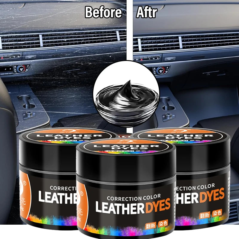 Leather Repair Kit 30ml for Car Seats Shoes Furniture - Color Change & Scratch Fix