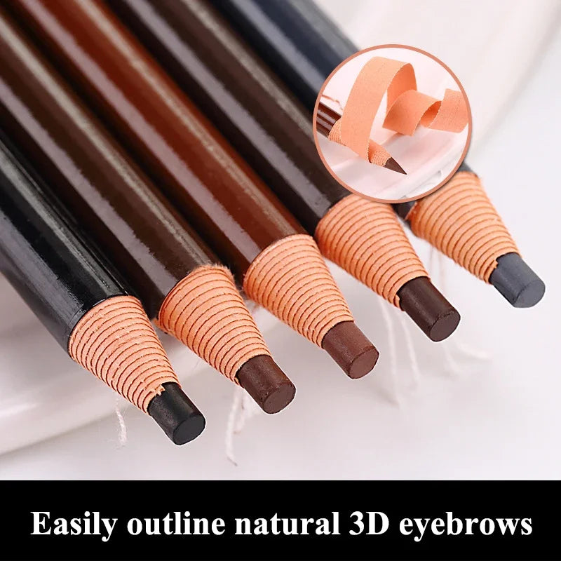 12PCS Eyebrow Pencil Shadow Set for Natural Makeup and Tattoo Enhancement