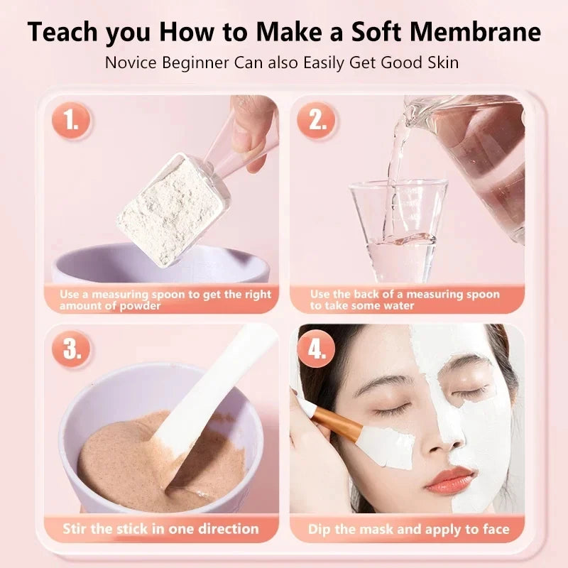 Silicone Face Mask Bowl Set with Spatula and Brush for DIY Skin Care