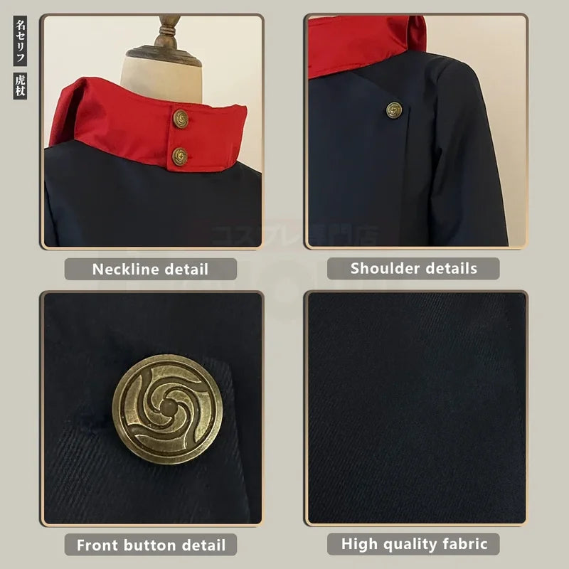Anime Cosplay Costume Itadori Yuji Uniform Set with Wig and Accessories