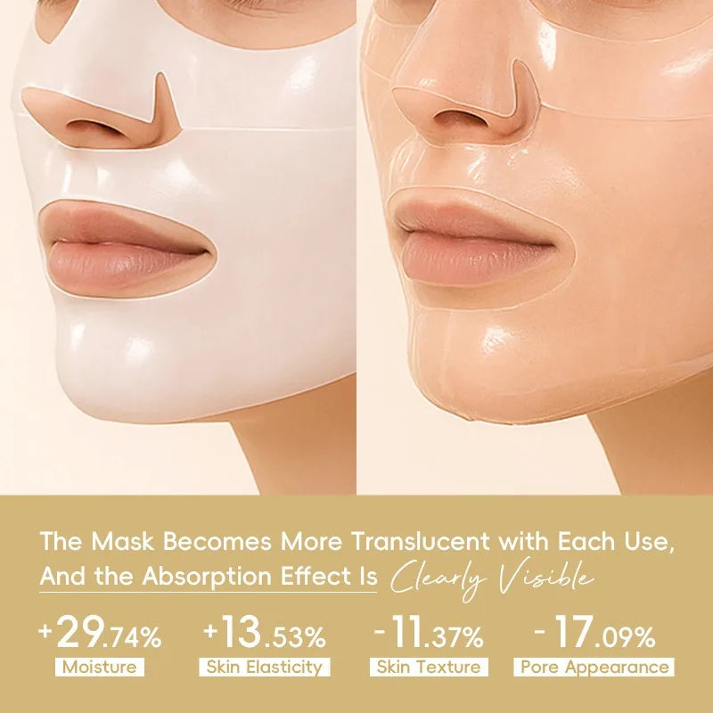 Korean Snail Collagen Face Mask for Hydration & Anti-Aging - 20 Pack