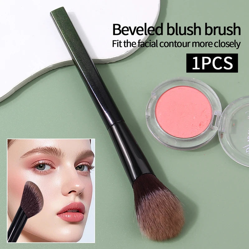 Multi-Purpose Makeup Brush Set - Blush, Highlight, Contour & Smudge Tools