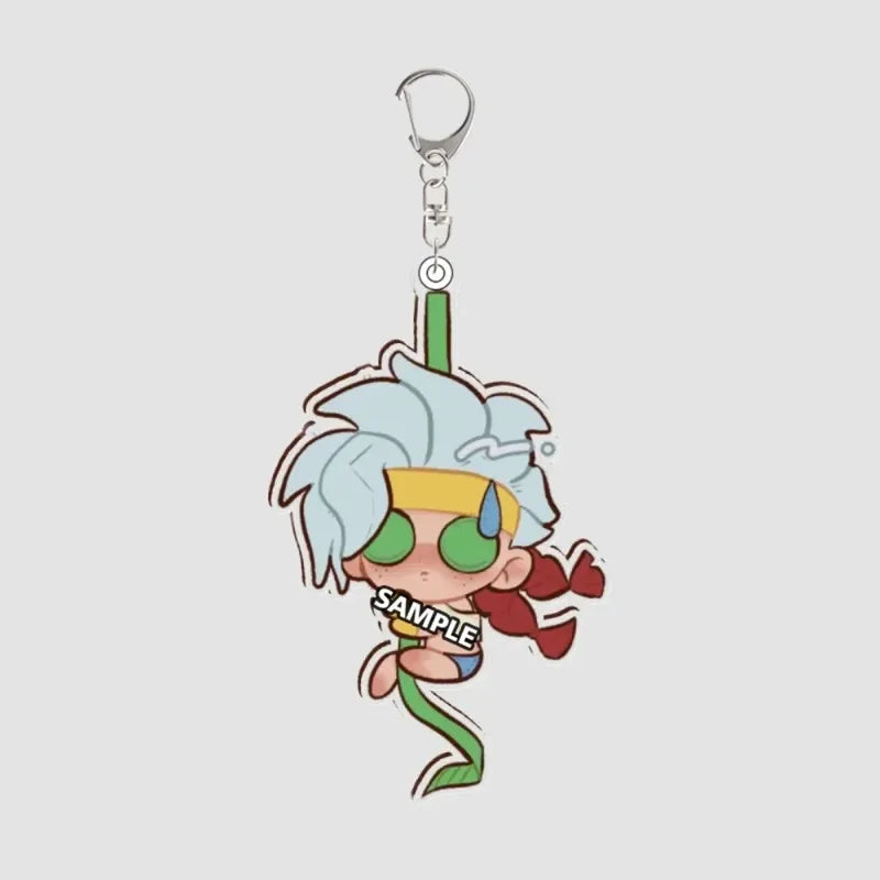 Anime Character Acrylic Keychain Set - Storm Iceman Cyclops Wolverine Nightcrawler Gambit 5cm Backpack Accessories Gift