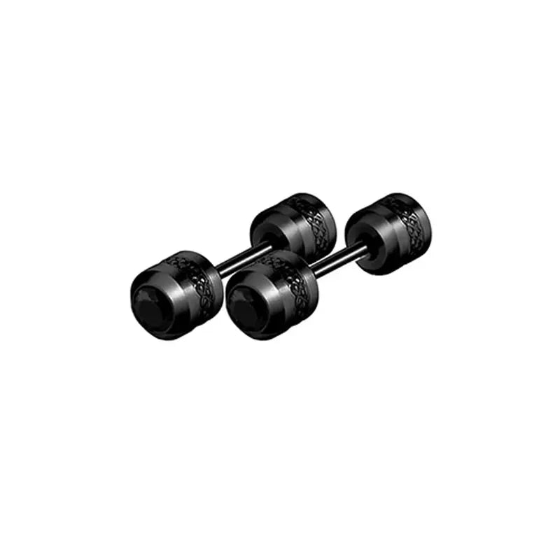 12 Pairs Stainless Steel Stud Earrings for Men Women Hypoallergenic Flatback Set