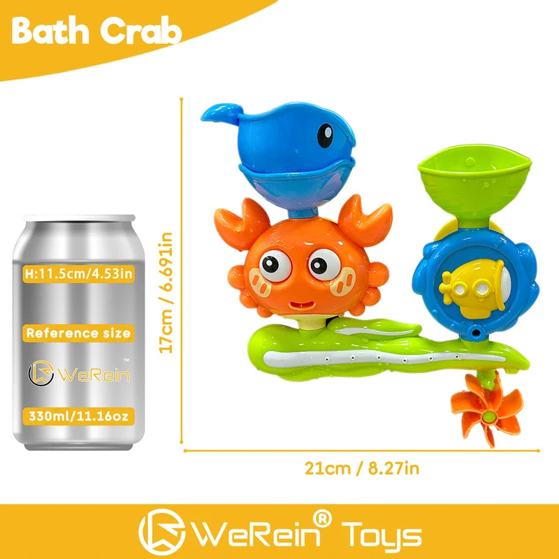 Children's Crab Bath Toy Water Play Toy for Kids 0-3 Years - Bathtub Fun