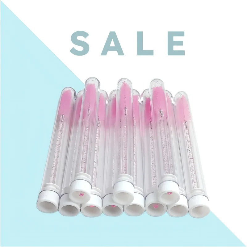 DIY Eyelash Brush Tube Set - Replaceable Mascara & Eyebrow Wands, Dust-Proof