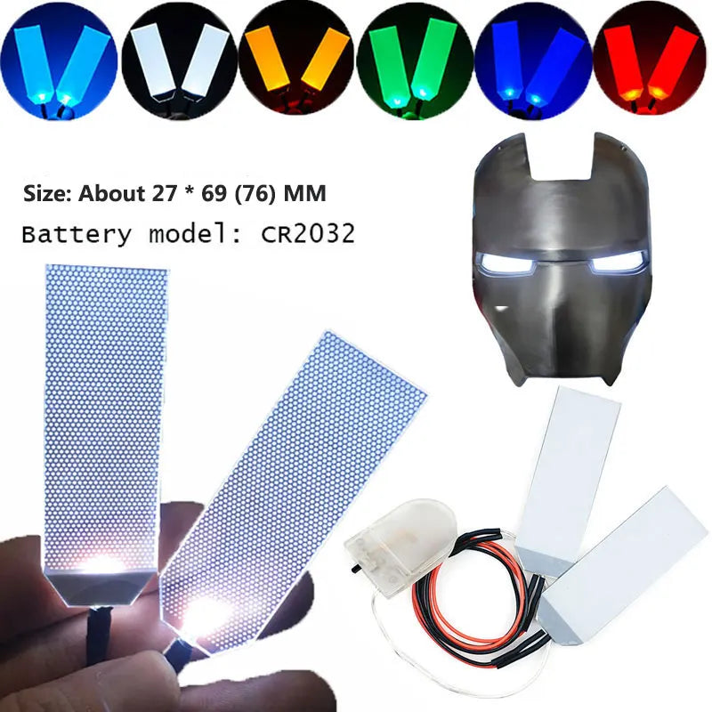 DIY LED Flexible Light Eyes Kit for Cosplay Masks - Multiple Colors