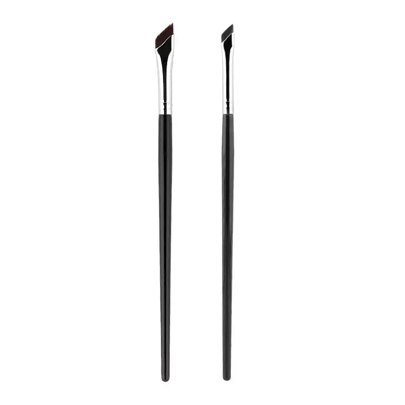 Eyeliner & Eyebrow Makeup Brush Set - Precise Fine Angle Flat Detail Tools