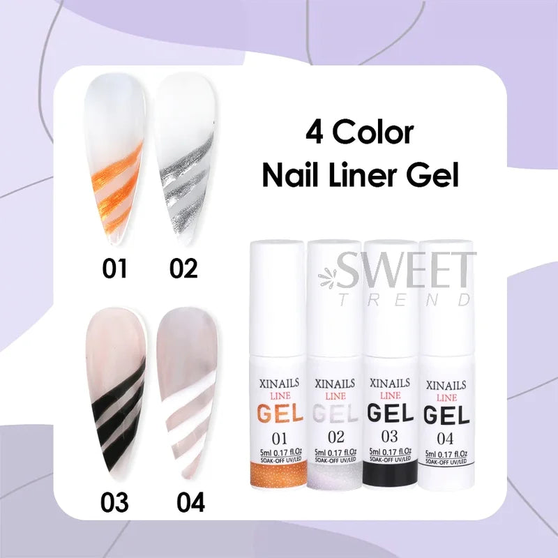 5ml Nail Art Gel Polish Wire Silk Pen for Manicure Drawing & Graffiti