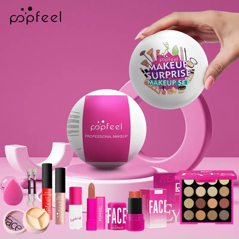 Surprise Makeup Sphere Gift Set - Festive Cosmetic Bundle for Special Occasions