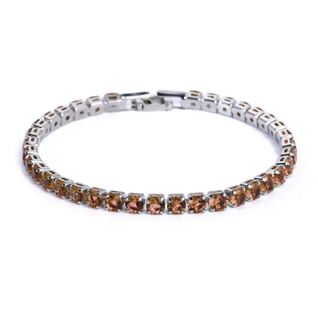 Elegant Zirconia Bracelet for Women - Multiple Colors & Lengths