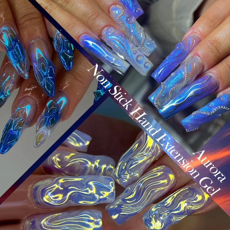 Non-Stick Nail Extension Gel Polish Kit - 7ml UV & LED Soak Off Art