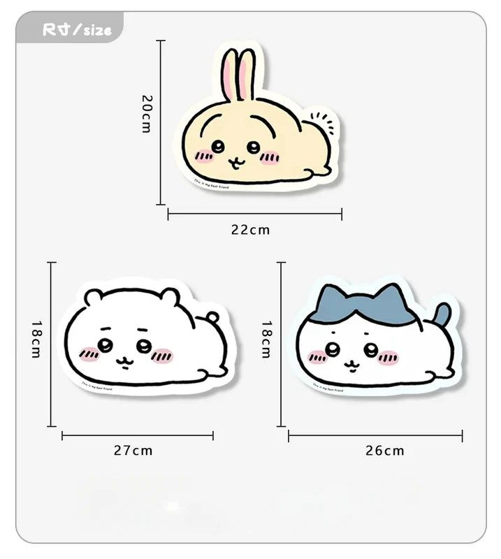 Cute Cartoon Usagi Leather Mouse Pad Desk Mat Office Supplies Kids Gift