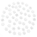 Wooden Snowflakes Christmas Ornaments DIY Craft Decor Set - 50 or 100 pcs