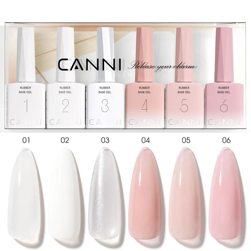 6PCS Nail Gel Polish Kit - TPO & HEMA Free Jelly Color Builder UV Gel Set