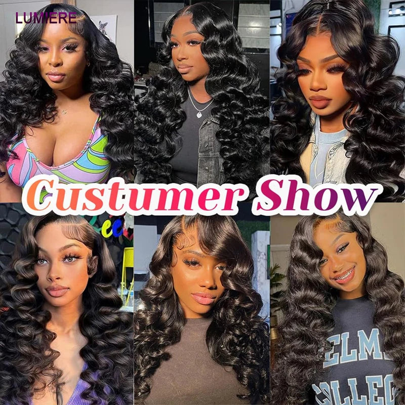 Deep Wave Human Hair Bundles with Closure - Wavy Curly Weave Extensions