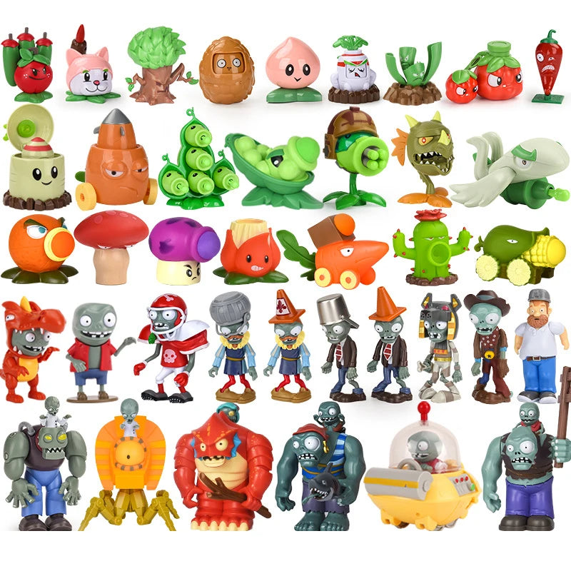 Plants vs Zombies Action Figure Set PVC Toy Kids Gift - Multiple Colors