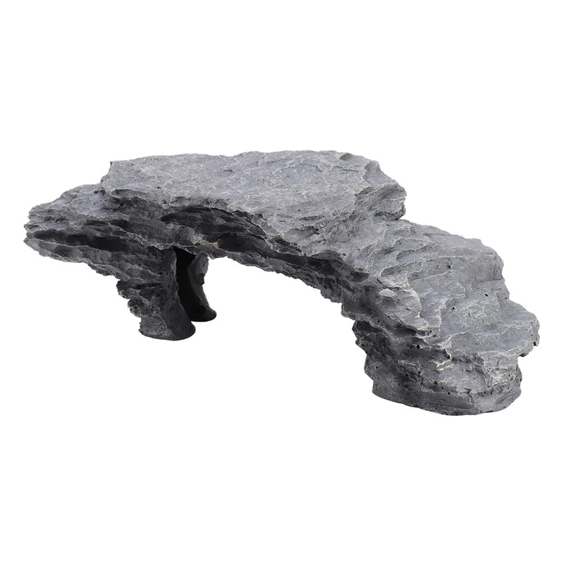 Reptile Aquarium Hiding Cave with Climbing Platform for Tortoise Reptile Habitat Decor