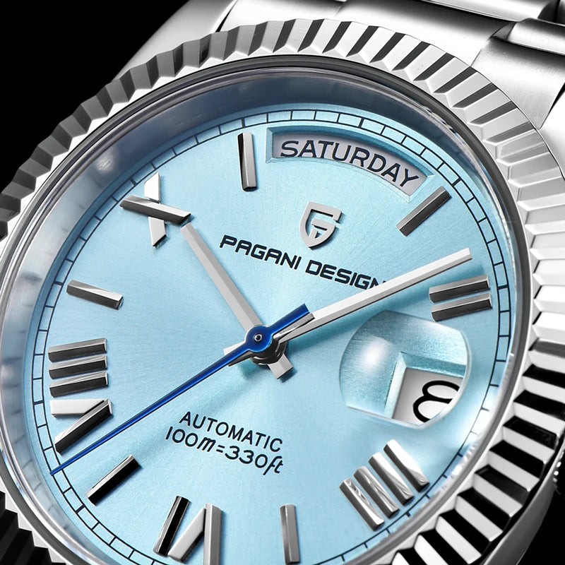 Luxury Automatic Mechanical Watch for Men Waterproof Stainless Steel 36mm