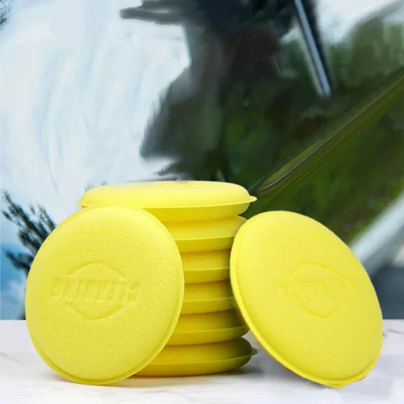 12-Pack Car Waxing Polishing Sponges - High Density Foam Applicator Pads for Auto Detailing