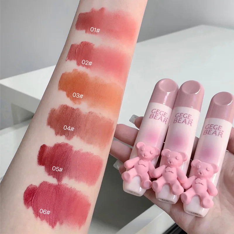 Long-Lasting Matte Lipstick with Whitening Lip Cream - Velvet Finish