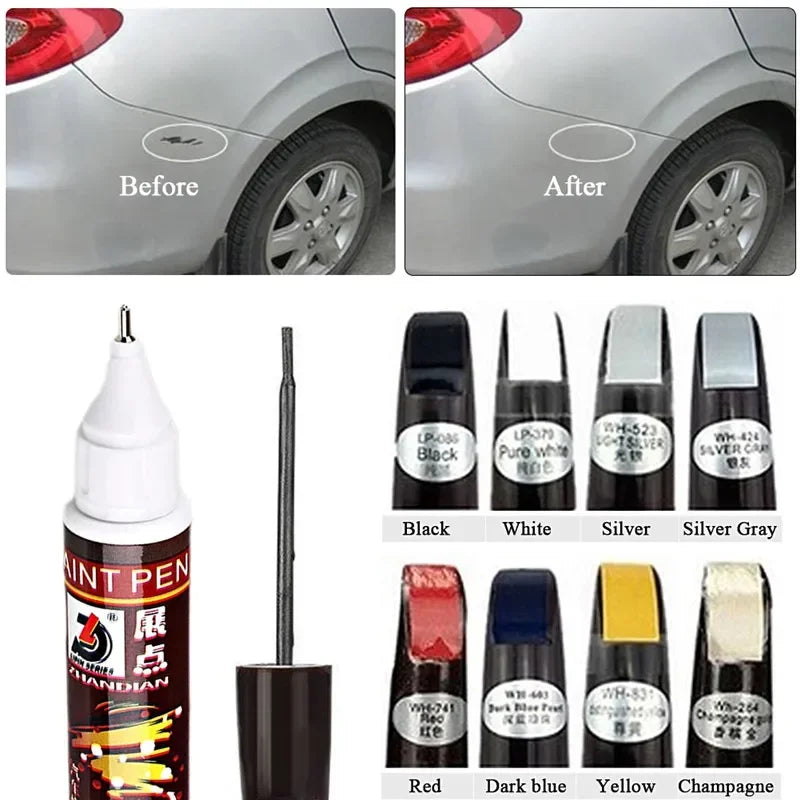 Car Paint Scratch Repair Pen - Pearl White Silver Gray Black Multi-Color