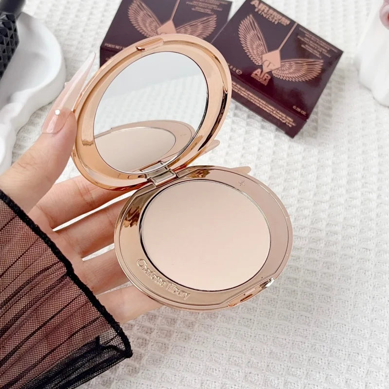 Portable Long-Lasting Face Powder with Foundation & Concealer Makeup Kit