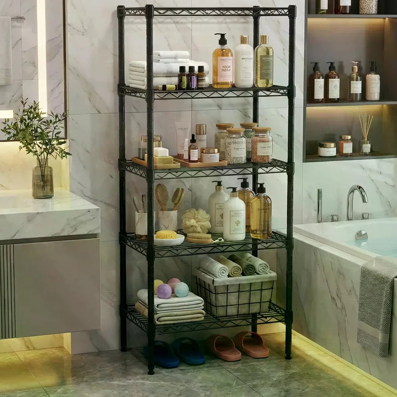 Heavy Duty Metal Storage Shelving Unit - Adjustable Wire Racks for Kitchen, Garage, Closet, Pantry