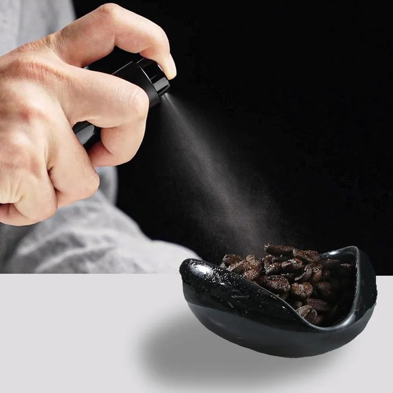 Coffee Bean Dosing Cup & Spray Bottle Kit for Barista, Static Reduction, Ceramic Single Dose Tray