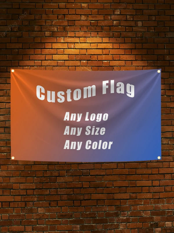Custom Car Motorcycle Flag 90x150cm Polyester Banner Logo Decoration