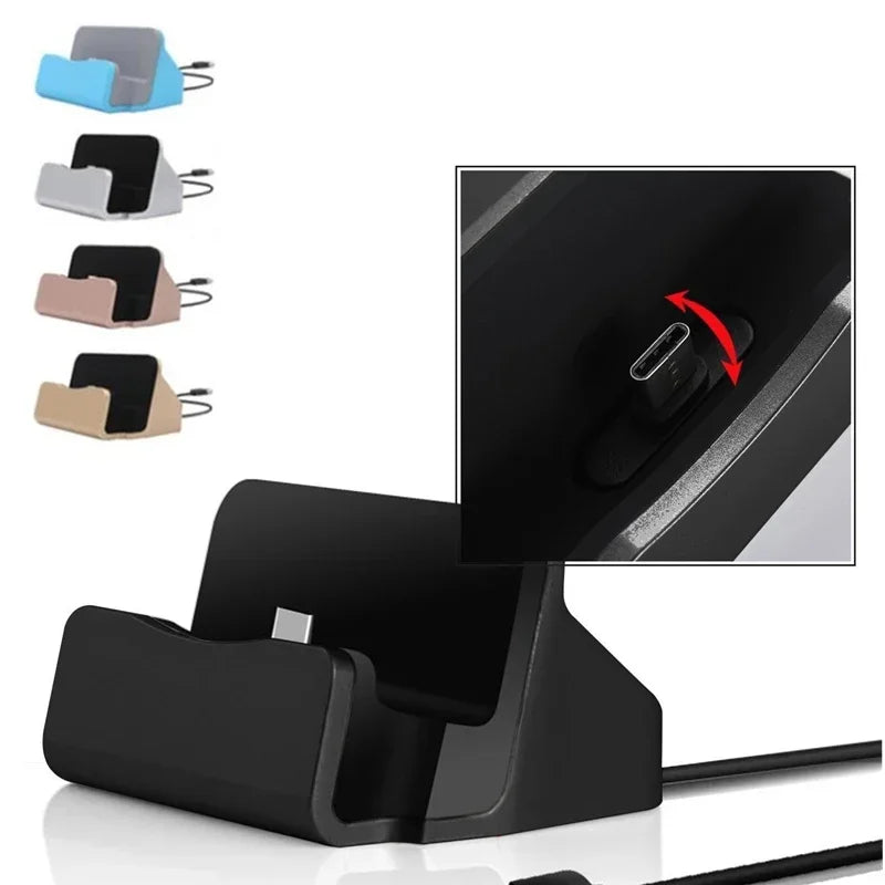 Type C USB Dock Charger Station for iPhone and Samsung Devices - Universal Charging Stand