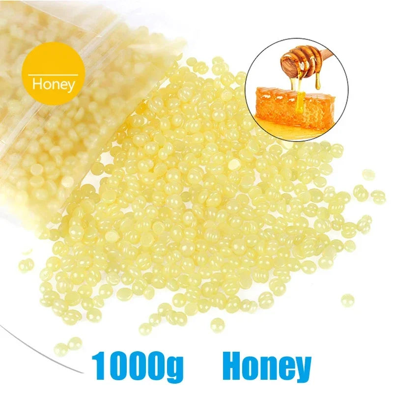 1000g Hard Wax Beans for Painless Hair Removal, Suitable for Bikini Face Body