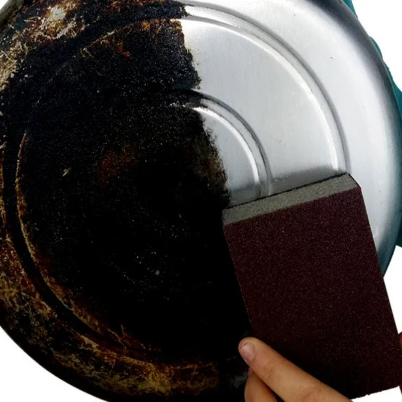 Magic Sponge Eraser Cleaning Brush for Kitchen and Stove Top - Emery & Silicone Carbide