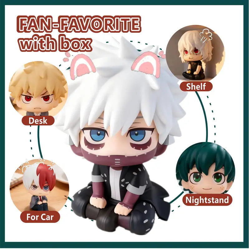My Hero Academia PVC Figurine Collection - Chibi Anime Toy Model Set