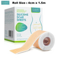 Silicone Scar Sheets Roll - Waterproof Breathable Skin Cover Tape, 4cm x 150cm